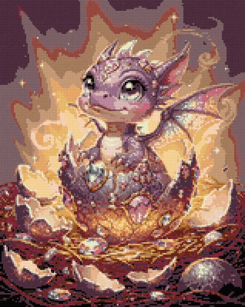 Timanttikuvio - Dragon Hatchling