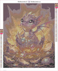 Thumbnail for Dragon Hatchling timanttimaalauksen liimapintainen canvas 40x50cm