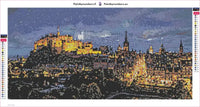 Thumbnail for Edinburgh Castle timanttimaalauksen liimapintainen canvas 60x30cm