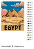 Thumbnail for Värikartta ja ohjeet - Egypt Travel Poster 40x50cm