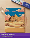 Thumbnail for Valmiin numeromaalauksen havainnekuva - Egypt Travel Poster 40x50cm