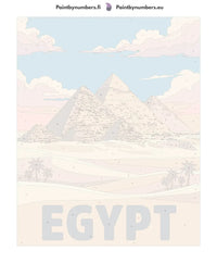 Thumbnail for Numeroitu kangas - Egypt Travel Poster 40x50cm