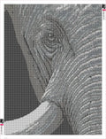 Thumbnail for Elephant Eye and Wrinkled Skin timanttimaalauksen liimapintainen canvas 60x80cm