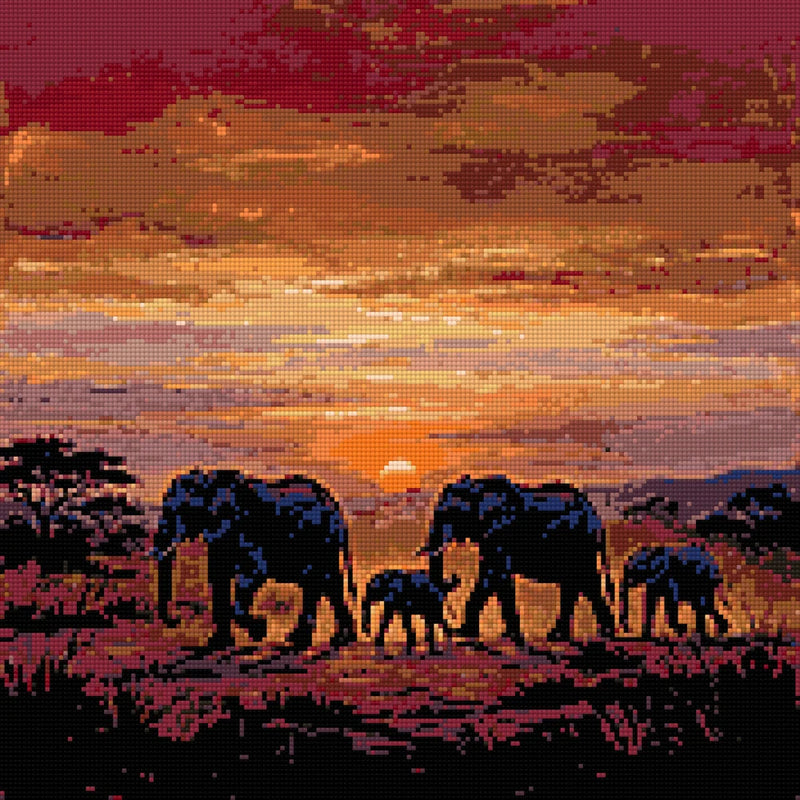 Timanttikuvio - Elephant Family