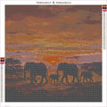 Thumbnail for Elephant Family timanttimaalauksen liimapintainen canvas 50x50cm