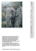 Thumbnail for Värikartta ja ohjeet - Elephant in Forest 2 40x50cm