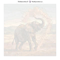 Thumbnail for Numeroitu kangas - Elephant Throwing Sand 50x50cm