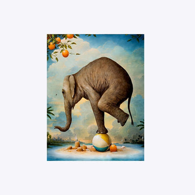Elephant's Balance timanttimaalaus norsu
