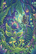Thumbnail for Enchanted Forest Butterfly, 40x60 cm timanttimaalaus – lopullisen kuvion esikatselu