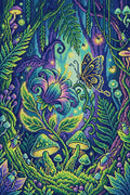 Thumbnail for Enchanted Forest Butterfly, 40x60 cm timanttimaalaus – koko kuvion esikatselu ilman lähikuvaa