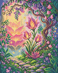 Thumbnail for Enchanted Garden Pathway, 40x50 cm timanttimaalaus – lopullisen kuvion esikatselu