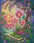Thumbnail for Enchanted Garden Pathway, 40x50 cm timanttimaalaus – koko kuvion esikatselu ilman lähikuvaa