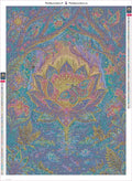 Thumbnail for Enchanted Lotus Forest timanttimaalauksen liimapintainen canvas 50x70cm