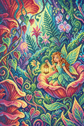 Thumbnail for Fairy Girl in Enchanted Forest, 40x60 cm timanttimaalaus – lopullisen kuvion esikatselu
