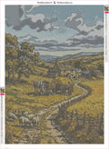 Thumbnail for Farmhouse Road timanttimaalauksen liimapintainen canvas 50x70cm