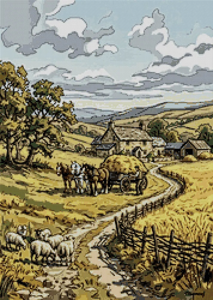 Timanttikuvio - Farmhouse Road