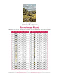 Thumbnail for Farmhouse Road timanttimaalauksen värikartta – 38 DMC-väriä