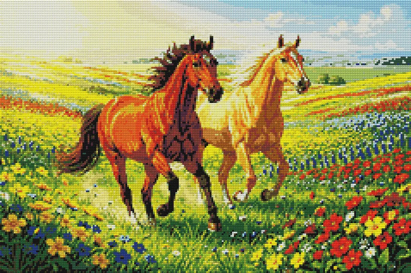 Timanttikuvio - Field Gallop