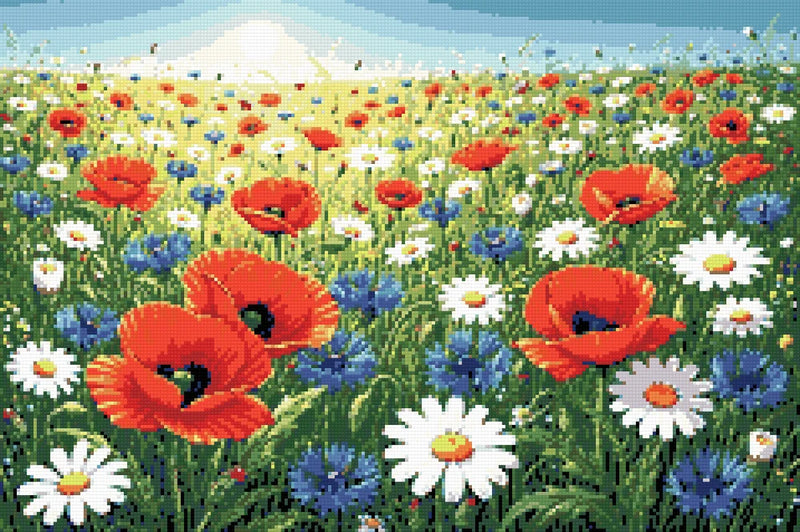 Timanttikuvio - Field of Poppies