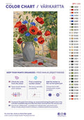 Thumbnail for Numeromaalaus: Värikartta ja ohjeet - Field Poppies in a Stoneware Jug 40x50cm
