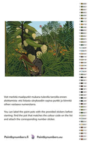 Thumbnail for Värikartta ja ohjeet - Fight Between a Tiger and a Buffalo 50x40cm