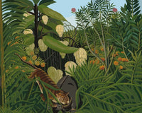 Thumbnail for Fight Between a Tiger and a Buffalo numeromaalaus - Henri Rousseau