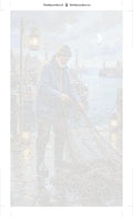 Thumbnail for Numeroitu kangas - Fisherman by Harbor 40x70cm