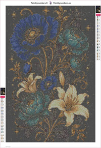 Thumbnail for Floral Arrangement timanttimaalauksen liimapintainen canvas 40x60cm