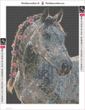 Thumbnail for Floral Mane timanttimaalauksen liimapintainen canvas 30x40cm