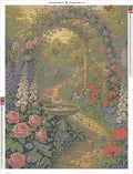 Thumbnail for Flower Garden Path timanttimaalauksen liimapintainen canvas 60x80cm