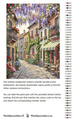 Thumbnail for Värikartta ja ohjeet - Flower Street and Bicycles 50x70cm
