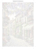 Thumbnail for Numeroitu kangas - Flower Street and Bicycles 50x70cm