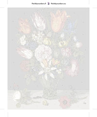 Thumbnail for Numeroitu kangas - Flowers in a Glass 40x50cm