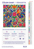 Thumbnail for Numeromaalaus: Värikartta ja ohjeet - Folk Embroidery Animals 50x50cm