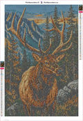 Thumbnail for Forest Elk timanttimaalauksen liimapintainen canvas 40x60cm