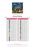 Thumbnail for Forest Fairies timanttimaalauksen värikartta – 40 DMC-väriä