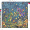 Thumbnail for Forest Fairies timanttimaalauksen liimapintainen canvas 40x40cm