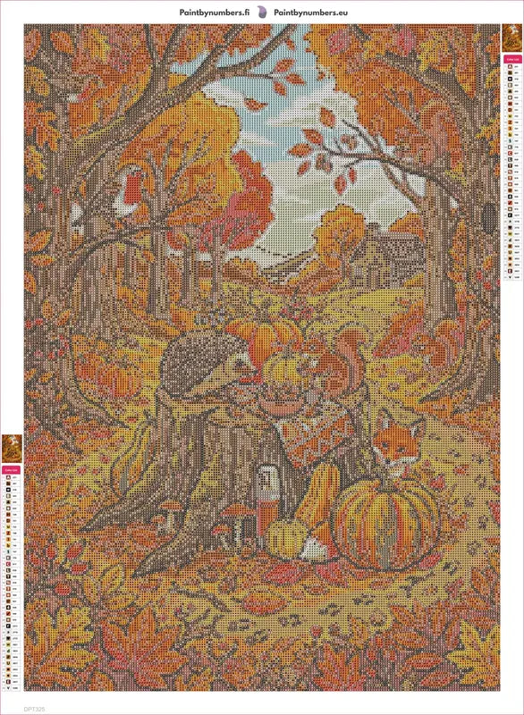 Forest Harvest timanttimaalauksen liimapintainen canvas 50x70cm