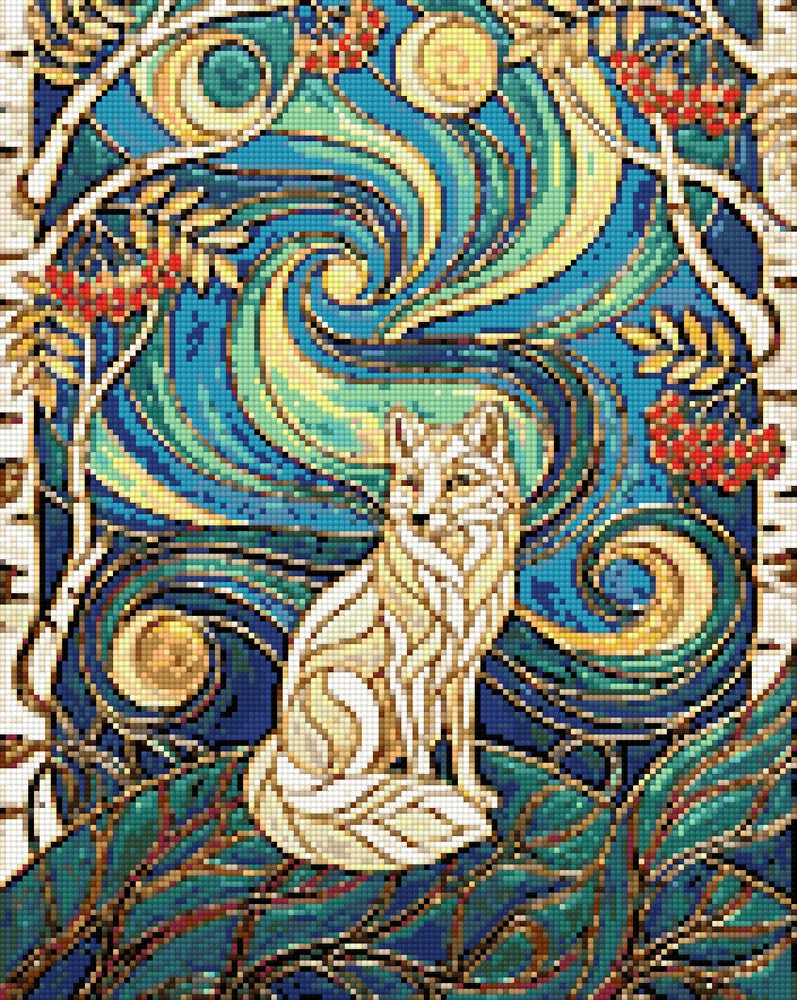 Timanttikuvio - Fox Cloisonne