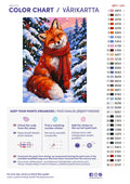 Thumbnail for Numeromaalaus: Värikartta ja ohjeet - Fox in a Red Scarf 30x40cm