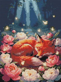 Thumbnail for Timanttikuvio - Fox in Blossoms