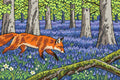 Thumbnail for Fox in the Bluebell Wood, 60x40 cm timanttimaalaus – lopullisen kuvion esikatselu