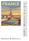 Thumbnail for Värikartta ja ohjeet - France Travel Poster 40x50cm
