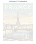Thumbnail for Numeroitu kangas - France Travel Poster 40x50cm