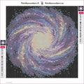 Thumbnail for Galactic Swirl timanttimaalauksen liimapintainen canvas 30x30cm