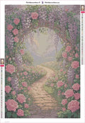 Thumbnail for Garden Pathway timanttimaalauksen liimapintainen canvas 40x60cm