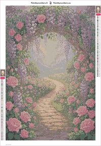 Thumbnail for Garden Pathway timanttimaalauksen liimapintainen canvas 40x60cm