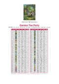 Thumbnail for Garden Tea Party timanttimaalauksen värikartta – 60 DMC-väriä