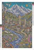 Thumbnail for Georgian Towers timanttimaalauksen liimapintainen canvas 40x60cm
