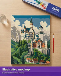 Thumbnail for Valmiin numeromaalauksen havainnekuva - Germany Travel Poster 40x50cm